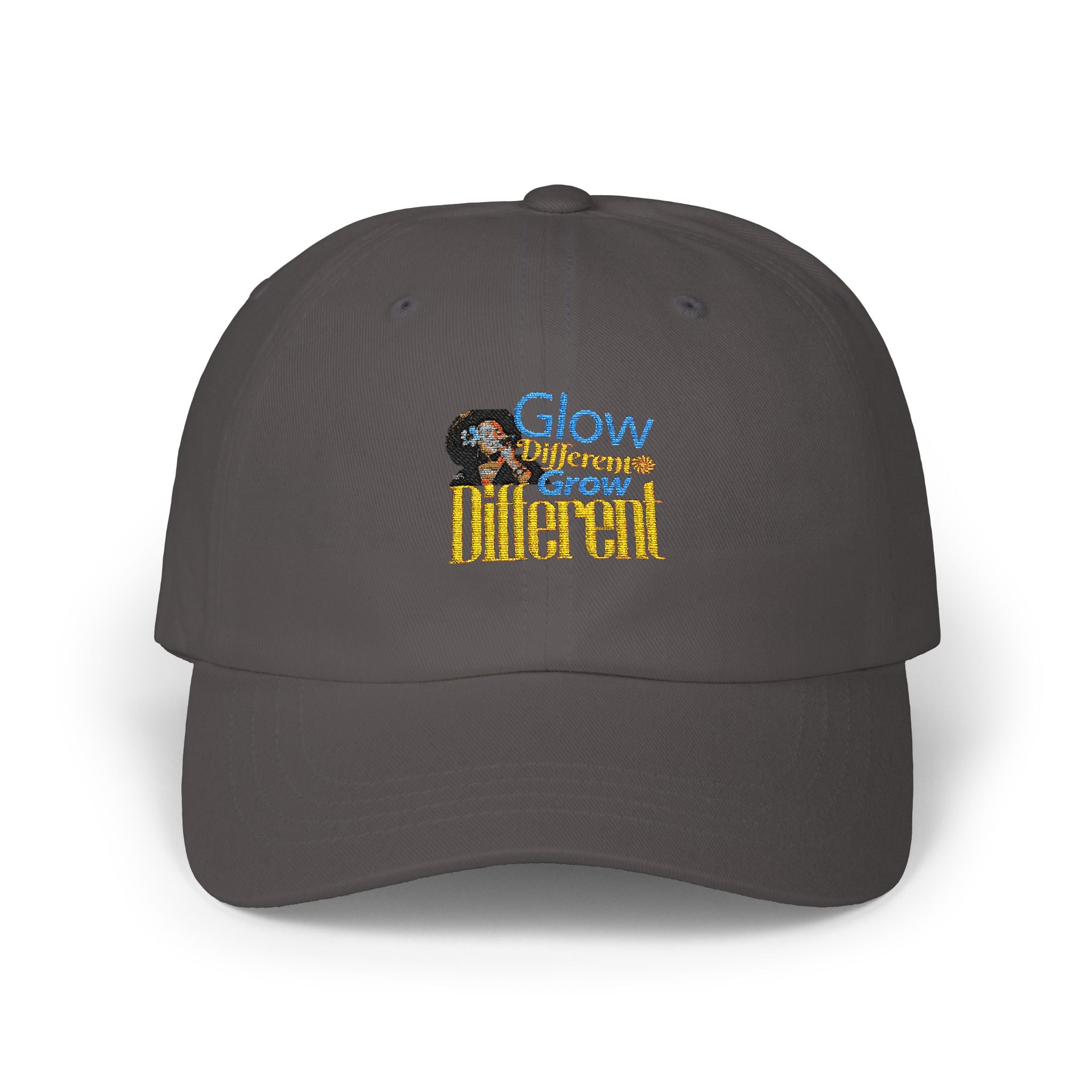 Glow Different Dad Hat, Adjustable White Cap, Unisex Cotton Baseball Cap, Everyday Casual Headwear, The Ameya Taylor Experience